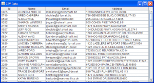 CSV Swing Table DataValve