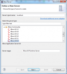 List of runtimes installed in Eclipse